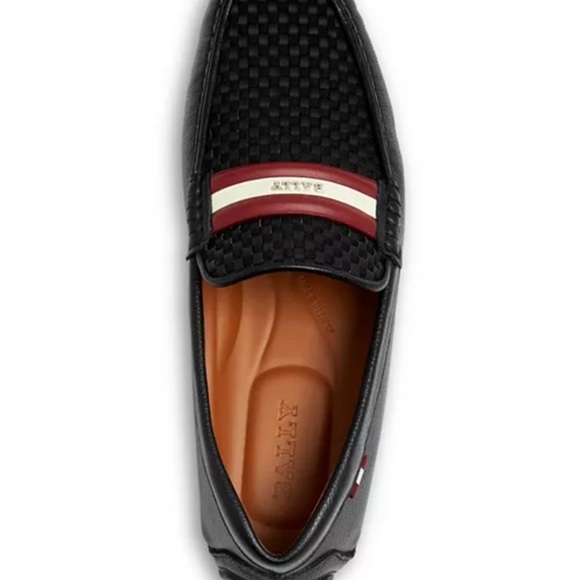 Bally Driving Loafers Mens Blue Leather Sz 11 Pinton - Picture 2 of 11